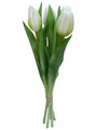Konstblomma Tulpan Vit 5-pack